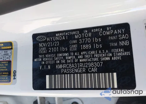 2024 Hyundai Venue Limited z USA, uszkodzony, nr VIN KMHRC8A31RU298307